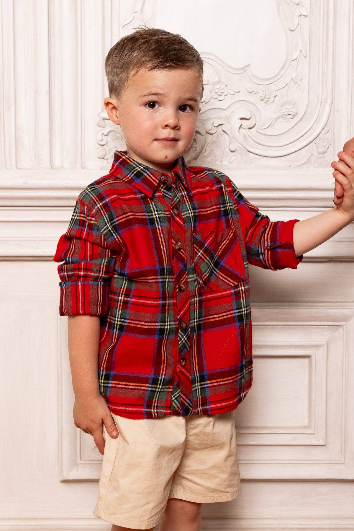 John Shirt in Holiday Plaid