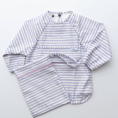 The Grayson Long Sleeve Bib - Brush Stripes