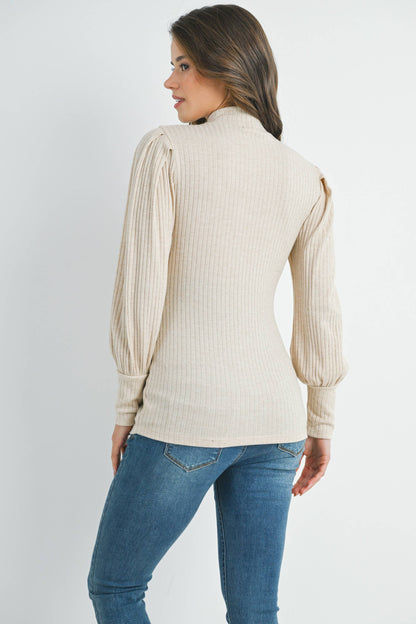 Puff Sleeve Maternity Top
