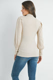 Puff Sleeve Maternity Top