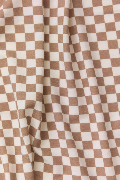 Almondine Chequer Wrap