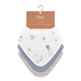 Muslin Bib Set - Cove Ocean
