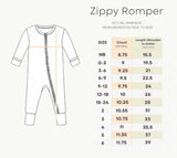 Lavender Fields - Bamboo Ruffle Zippy Romper