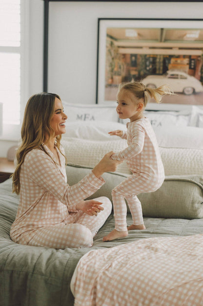 Convertible PJ - Pink Gingham