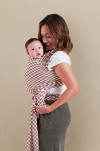 Solly Baby - Mocha Chequer Wrap