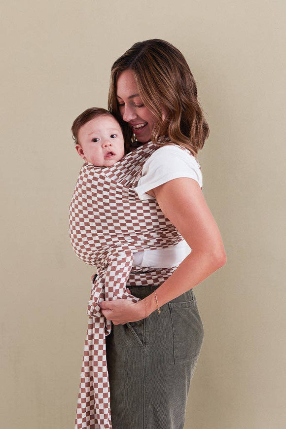 Solly Baby - Mocha Chequer Wrap