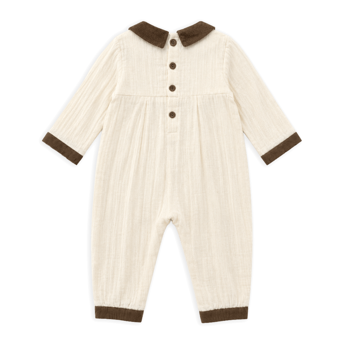 Embroidered Muslin Jumpsuit