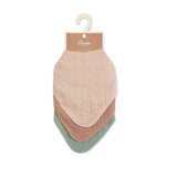 Muslin Bib Set - Rose