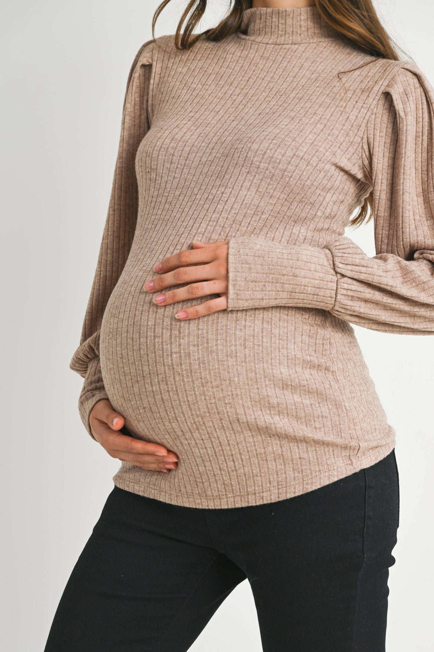 Puff Sleeve Maternity Top