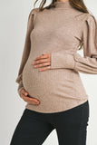 Puff Sleeve Maternity Top