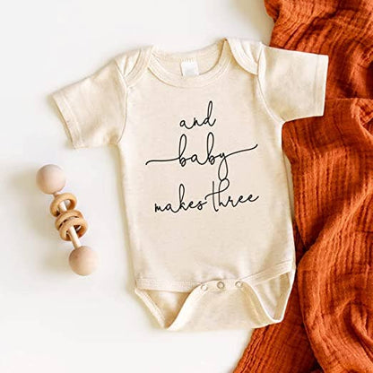 Baby Makes Three Onesie