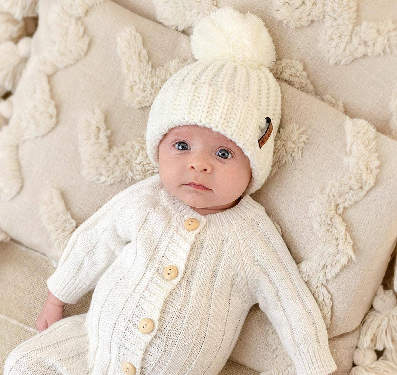 Acrylic Pom Beanie - NB