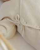 Wrap Knit Footie - Natural