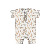 Bamboo Henley Shortie | Jungle Friends