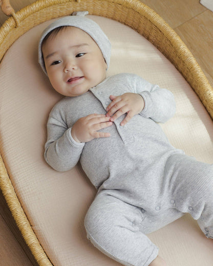 Ribbed Jumpsuit - Dusty Blue
