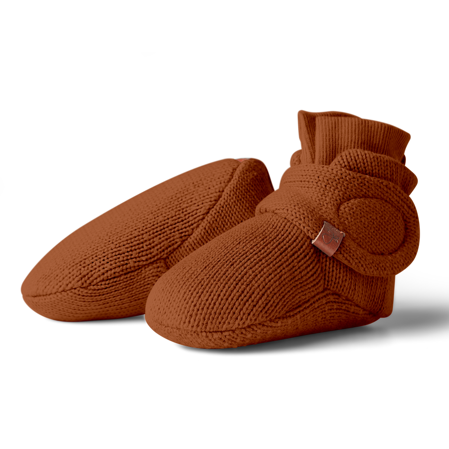 goumikids - Knit Cotton Baby Stay-On Boots - Clay