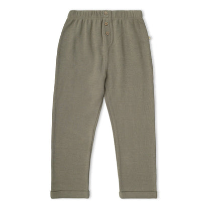 Org. Tee/Pants Set - Olive