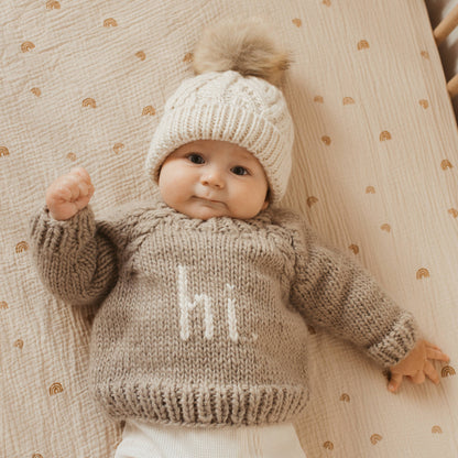 Knit Sweater Pebble - Hi.