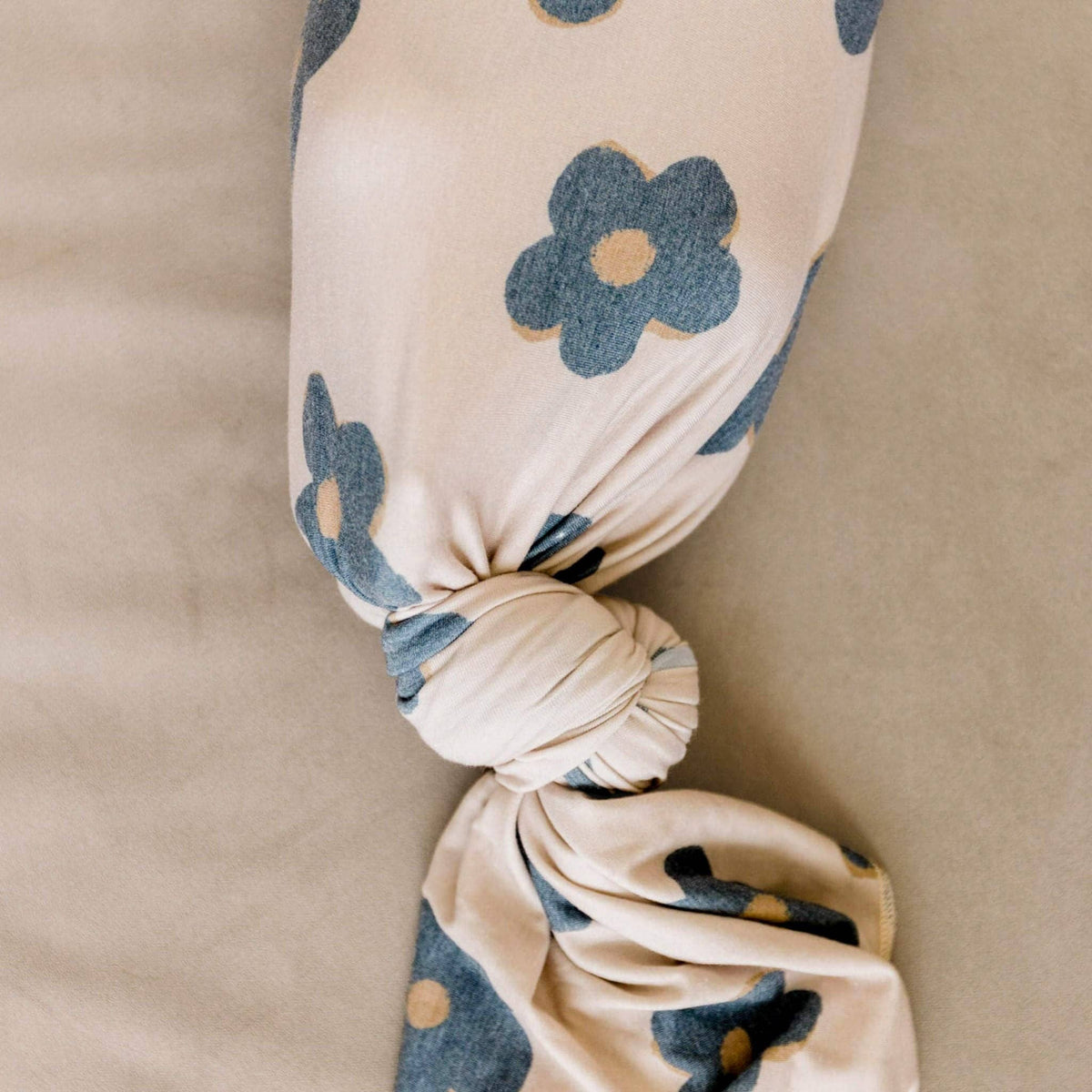 Knit Swaddle Blanket - Gemma In Tan