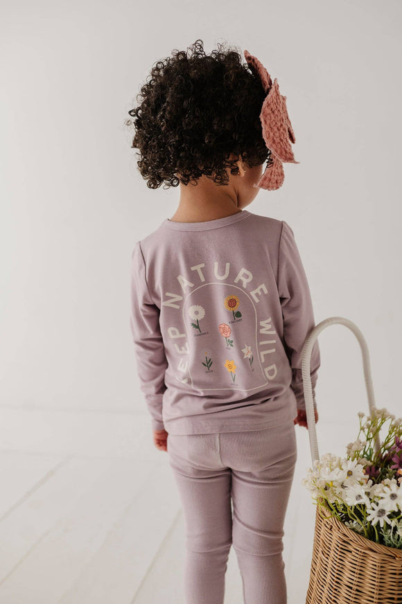 Girl's Long Sleeve Tee Bamboo