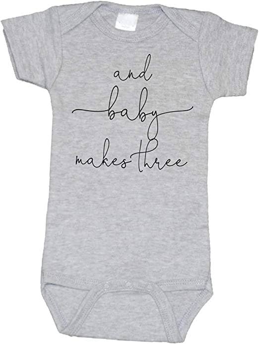 Baby Makes Three Onesie