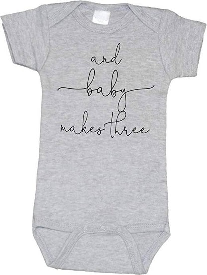 Baby Makes Three Onesie
