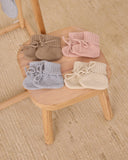 Knit Booties - Dusty Blue
