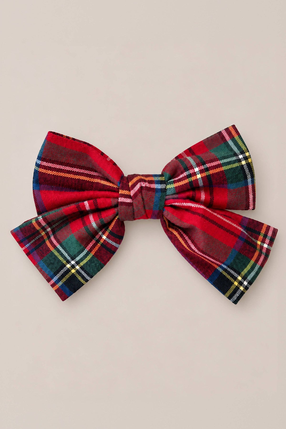 Hair Bows in Holiday Plaid