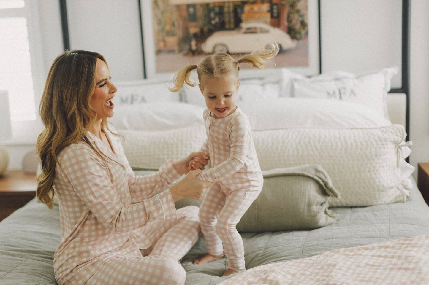 Convertible PJ - Pink Gingham