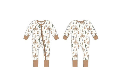 Western | Bamboo Zipper Pajamas
