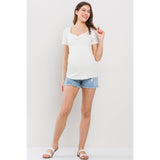 Ribbed SS Top Maternity