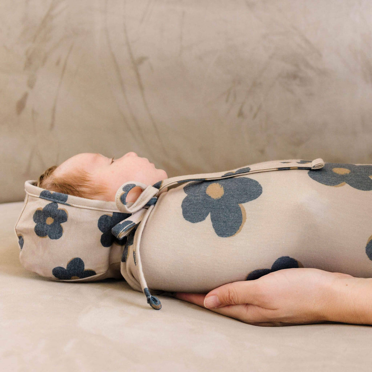 Knit Swaddle Blanket - Gemma In Tan