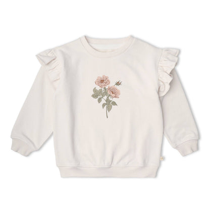 Org. Ruffle Sweatshirt - Bloom