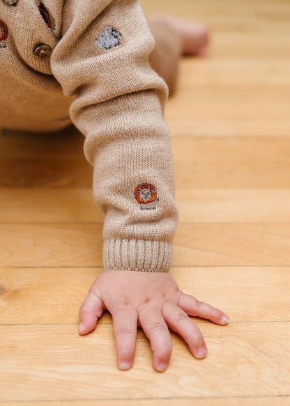 Oat Baby Sweater - Safari