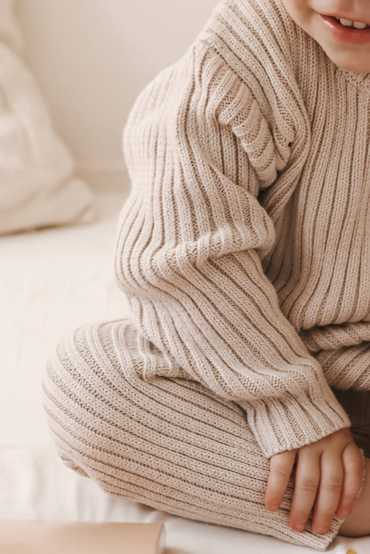 Chunky Pullover/Legging Set - Beige
