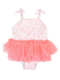 One Piece Suit Tulle Skirted - Seaside