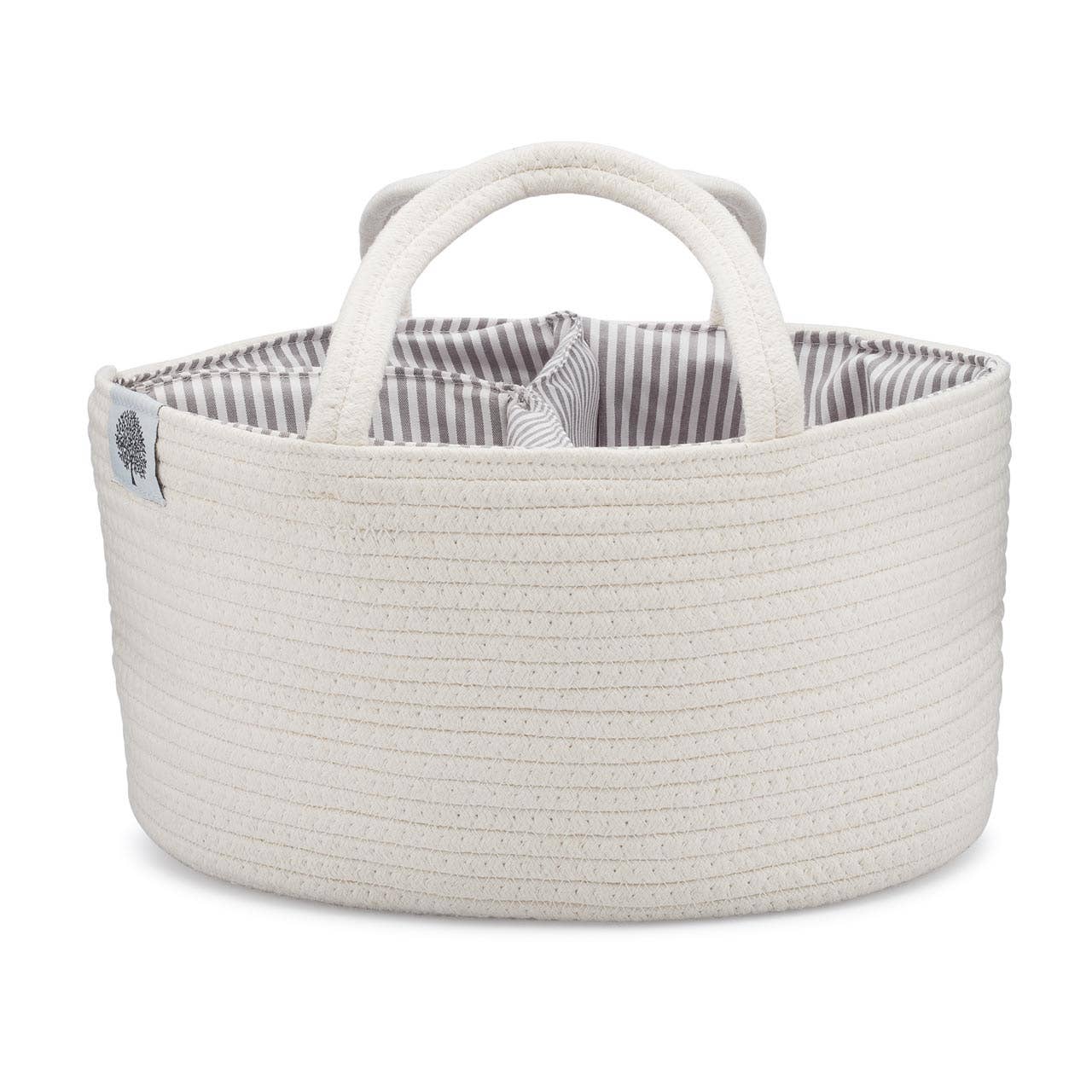 Rope Diaper Caddy - White
