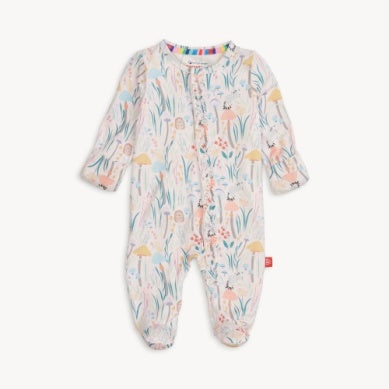 Magnetic Me - Shroom And Bloom Modal Footie W/ Ruffle