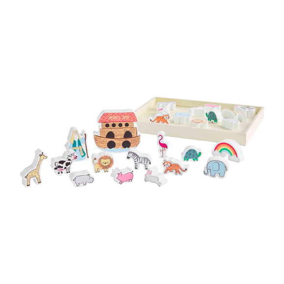 Mud Pie - Noah's Ark Wood Toy Set