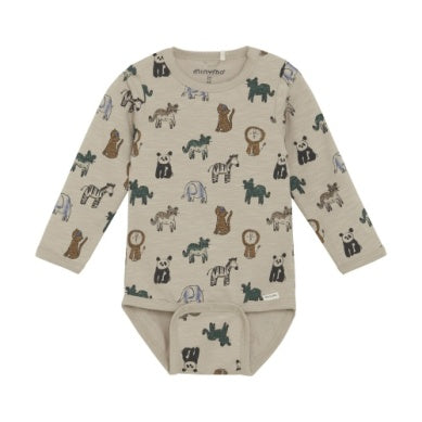 Minymo - LS Bodysuit - Safari