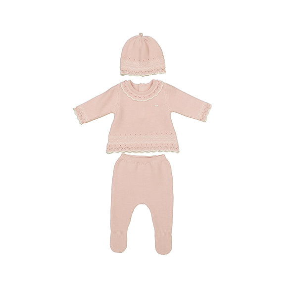 Mayoral - Boxed Knit Baby Set - Blush