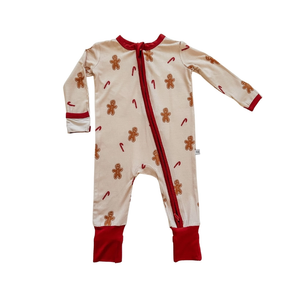 Zipper Pajama - Gingerbread