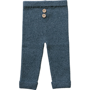 Mebie Baby - Organic Cotton Knit Leggings - Charcoal