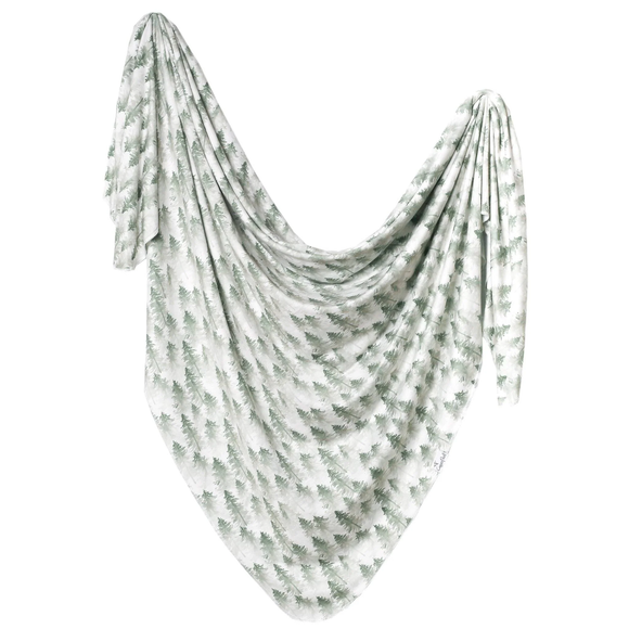 Evergreen Knit Swaddle Blanket