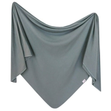 Knit Swaddle Blanket - Rib Moss