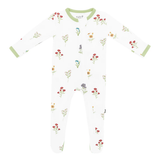Zippered Footie in Wildflower