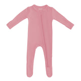 Kyte Baby - Ribbed Zipper Footie in Apple Blossom