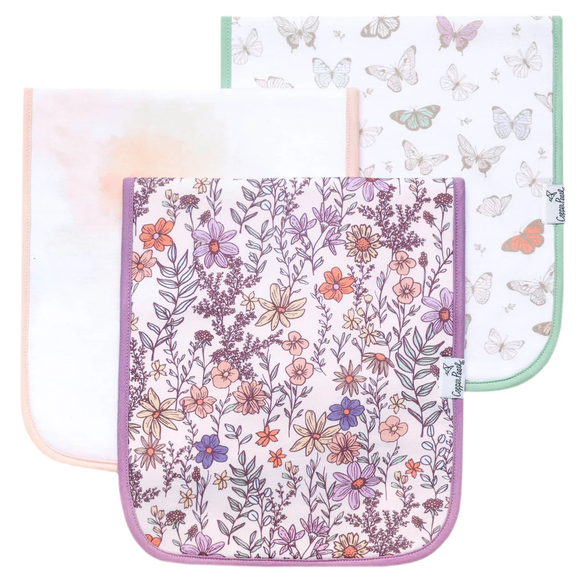 Flora Burp Cloth Set-3 pack
