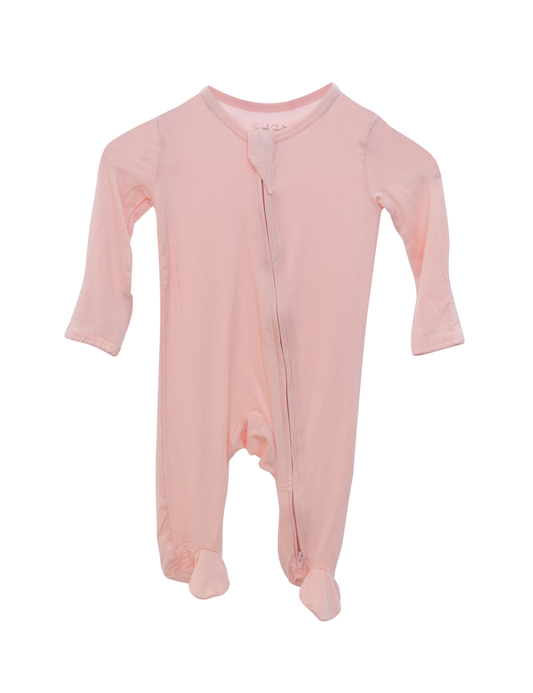 LUXE Bamboo Footie Pajamas - Pink