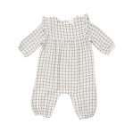 Angel Dear - Ruffle Sleeve Romper - Cozy Plaid